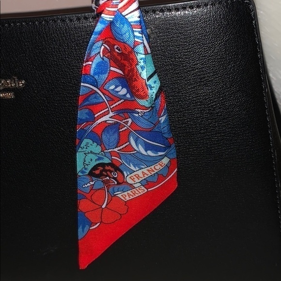 PARROT CHEETAH HEARTS SKINNY SCARF PARIS PRINT BAG HANDLE WRAP BANDEAU HAIR TIE - Picture 5 of 7